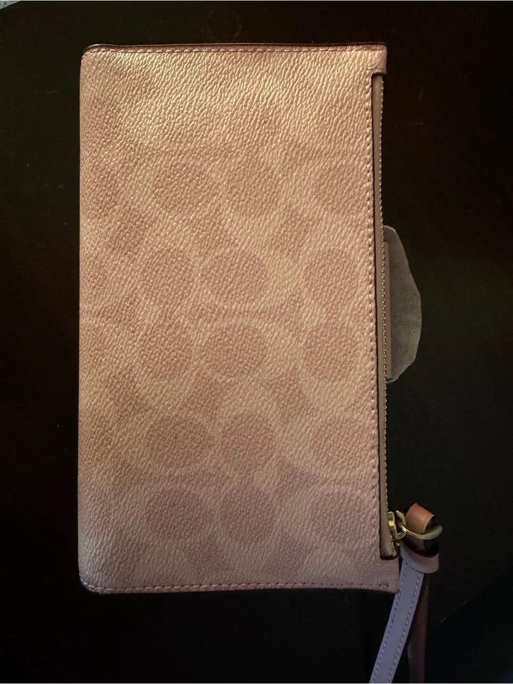 Coach Pink Signature Satchel and Matching Wristlet Set
